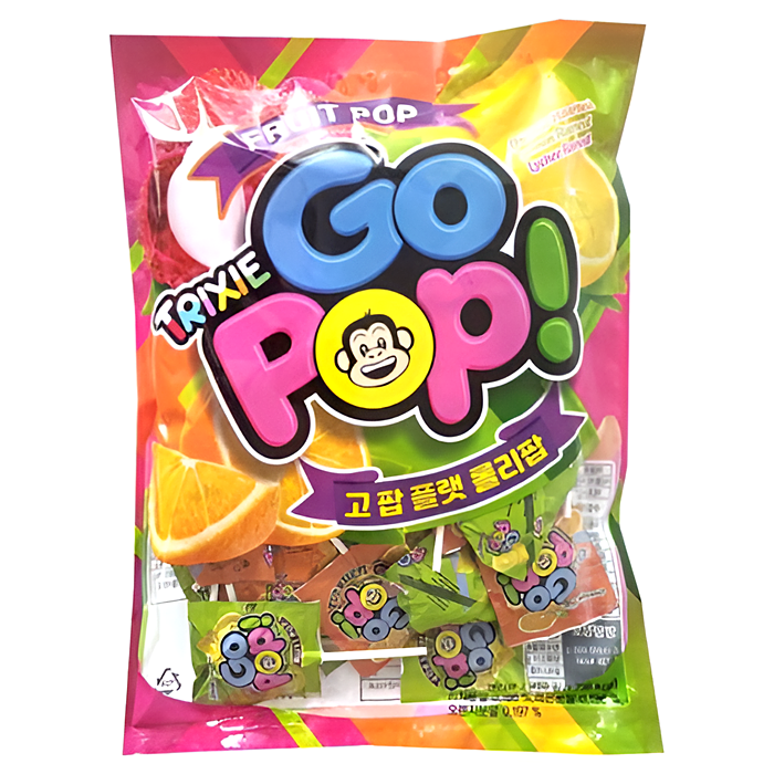 고팝 플랫 롤리팝 스틱캔디 450g