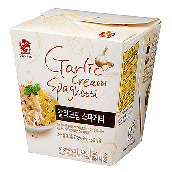 본고장 갈릭크림스파게티용기